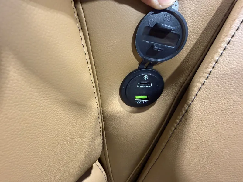 Slide: The Image of Tahoe Sport 2385 Swingback (VRB) Tritoon & Honda 4-Stroke EFI 2026 - 27