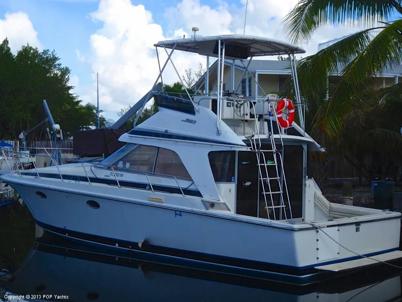 Slide: The Image of Trojan 37 SF (11 meter - Dive Boat) 1985 - 1