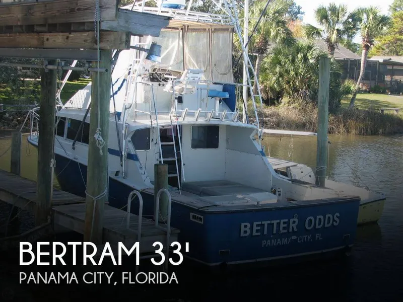 Slide: The Image of Bertram 33 Flybridge Fisherman 1980 - 0