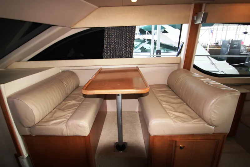 Slide: The Image of Interior of 2003 Meridian 381 Sedan with dining area. - 20
