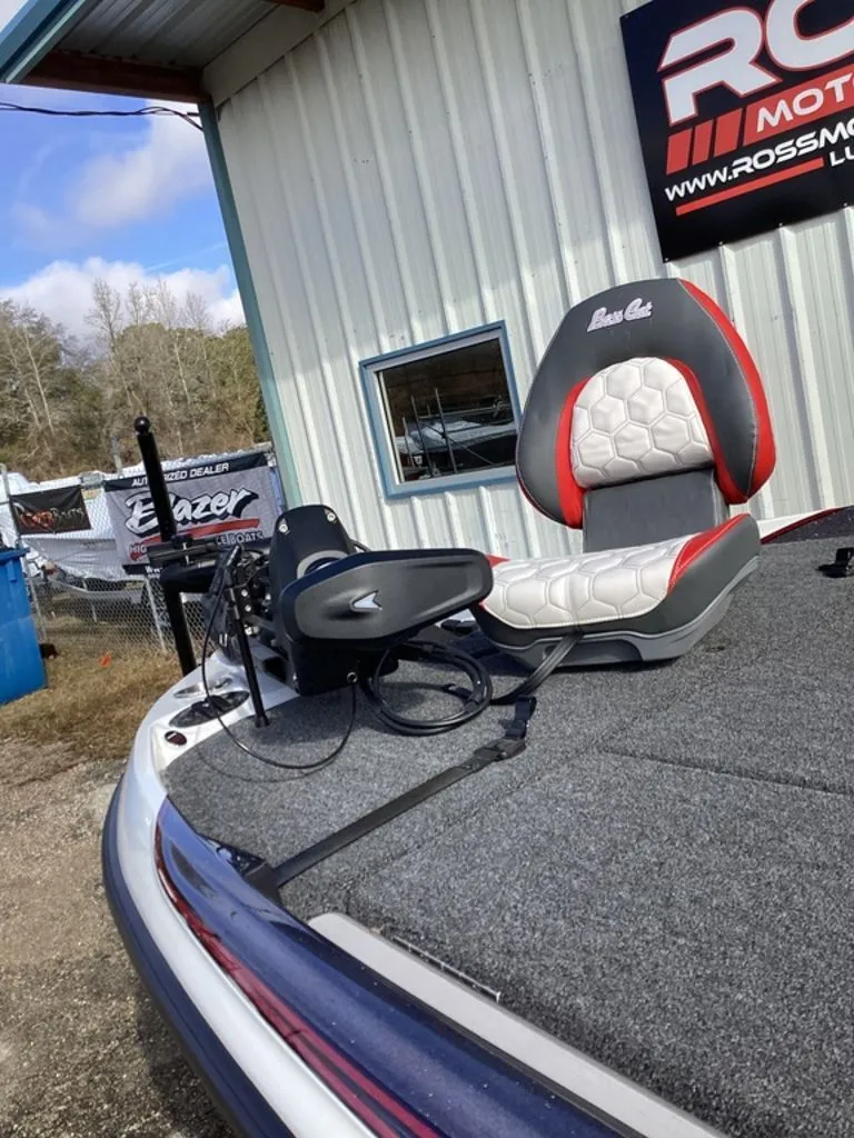 Slide: The Image of 2026 Bass Cat Puma STS boat with seating and equipment. - 16