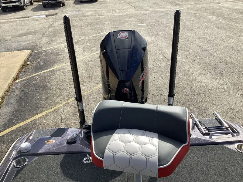 Slide: The Image of Bass Cat Puma STS 2026 boat deck with storage compartment. - 26