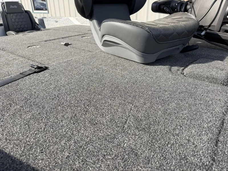 Slide: The Image of Interior of 2026 Bass Cat Puma STS with storage compartments. - 46