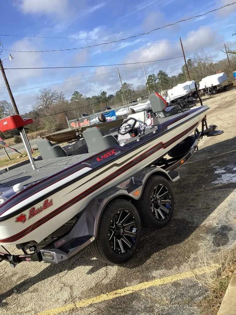 Slide: The Image of 2026 Bass Cat Puma STS boat trailer with dual axles. - 5
