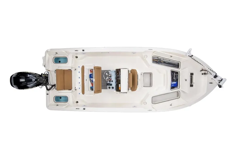Slide: The Image of Manufacturer Provided Image: 2026 Skeeter SX2350 boat, top view, showcasing deck layout and seating arrangement. - 23
