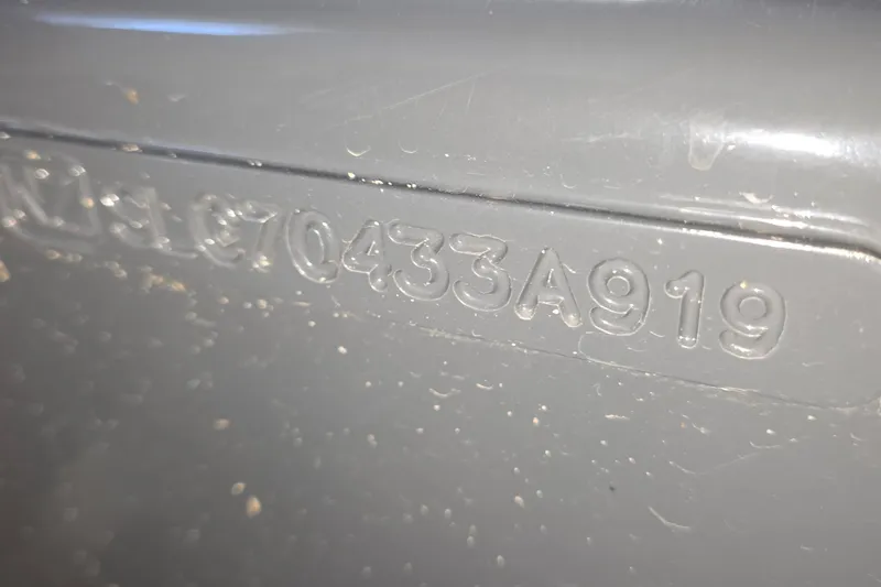 Slide: The Image of Close-up of Sealegs 7.1 RIB 2019 hull identification number. - 16