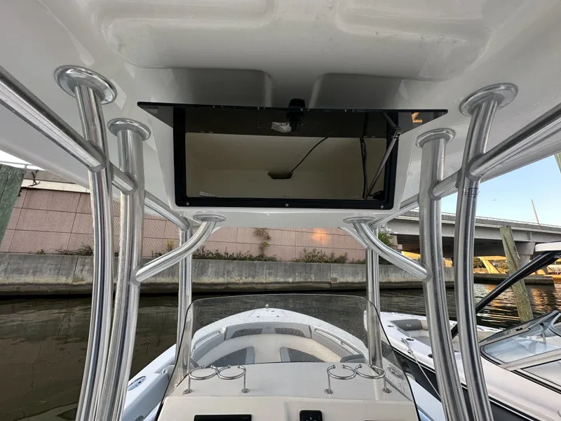 Slide: The Image of Interior view of 2024 Defiance 240 Catalina boat with T-top. - 8