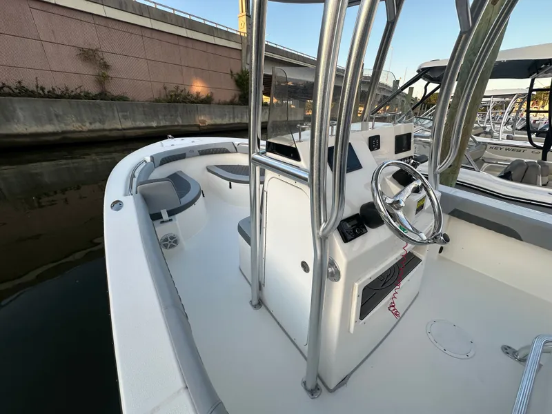 Slide: The Image of Interior view of the 2024 Defiance 240 Catalina boat. - 9