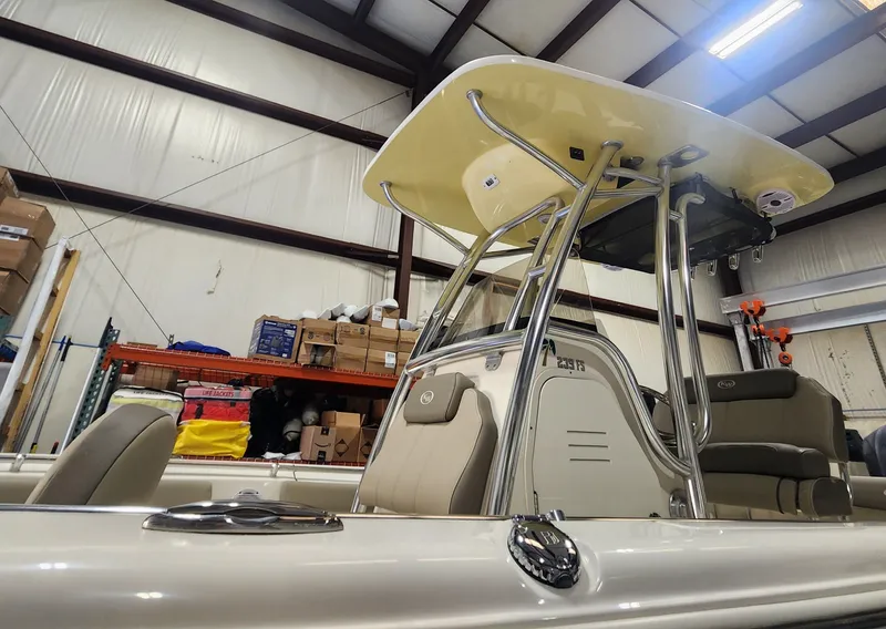 Slide: The Image of 2024 Key West 239 FS boat in warehouse. - 5