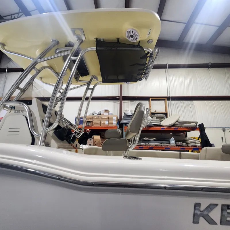 Slide: The Image of 2024 Key West 239 FS boat in warehouse. - 7
