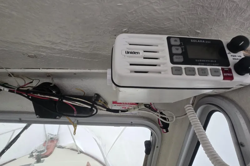 Slide: The Image of Interior of 1982 SISU 26 boat with Uniden Solara DSC marine radio installed. - 20