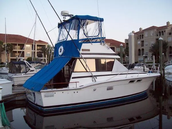 Slide: The Image of Trojan Sport Fisherman Flybridge 1974 - 0