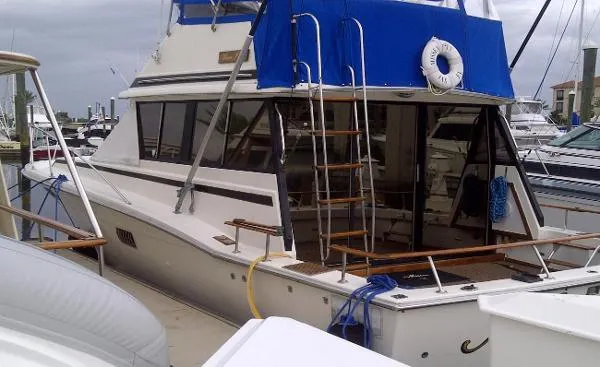 Slide: The Image of Trojan Sport Fisherman Flybridge 1974 - 2