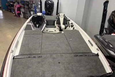 Slide: The Image of 2026 Skeeter FXR21 PRO boat interior with spacious deck and seating. - 4