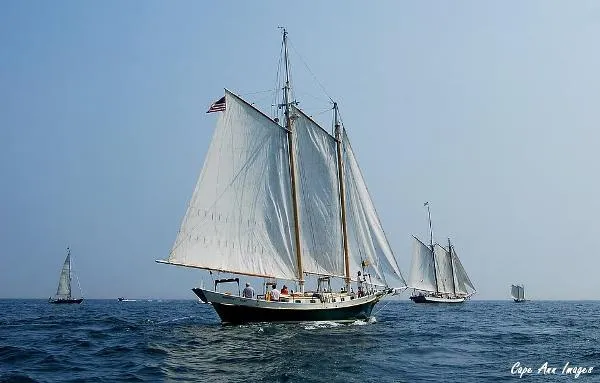 Slide: The Image of Penobscot Boat Works Pinky Schooner 1976 - 1