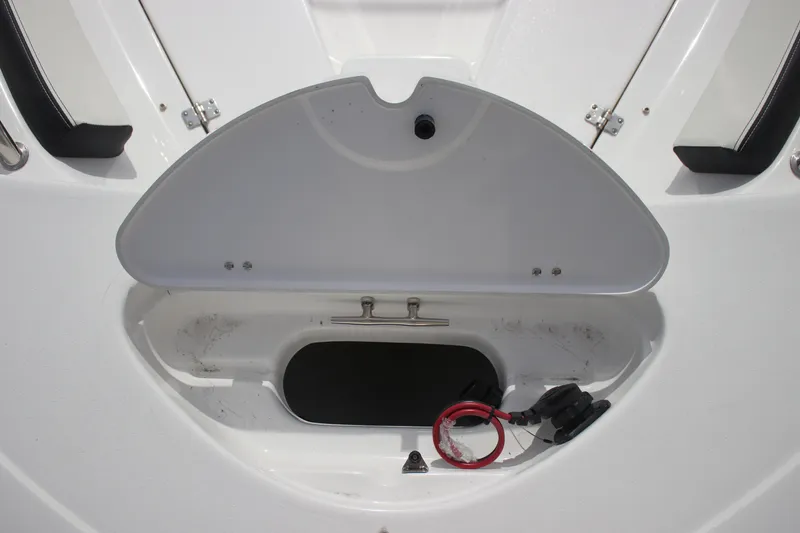 Slide: The Image of Open storage compartment on 2026 Tidewater 198 CC Adventure boat. - 13