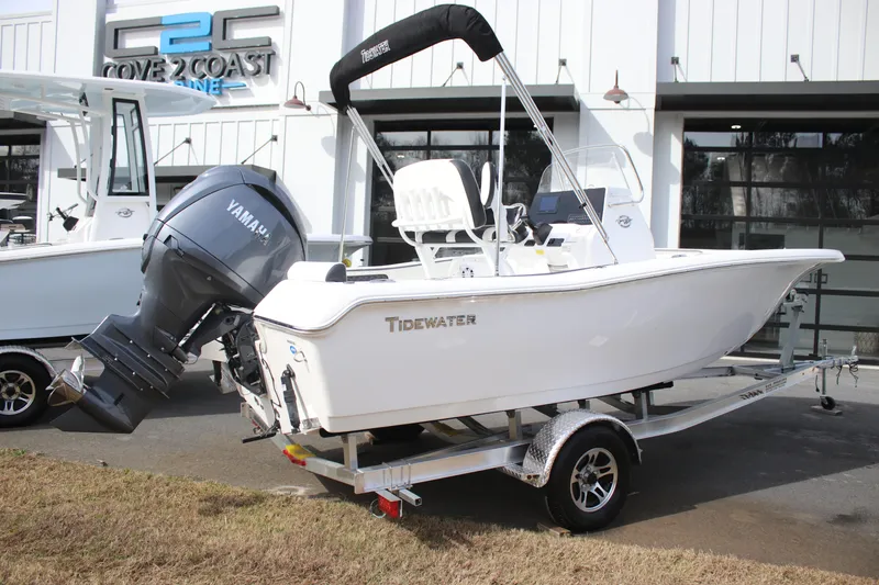 Slide: The Image of 2026 Tidewater 198 CC Adventure boat with Yamaha engine on trailer. - 9