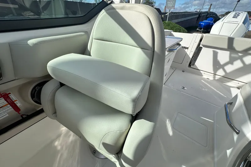 Slide: The Image of Interior of 2026 Boston Whaler 240 Vantage with comfortable seating. - 22
