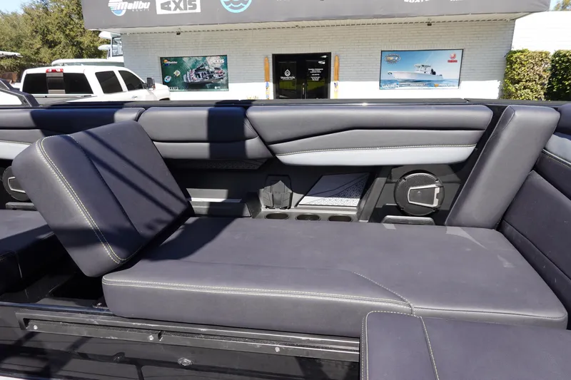 Slide: The Image of 2026 Axis A245 boat interior with sleek seating and modern design. - 15