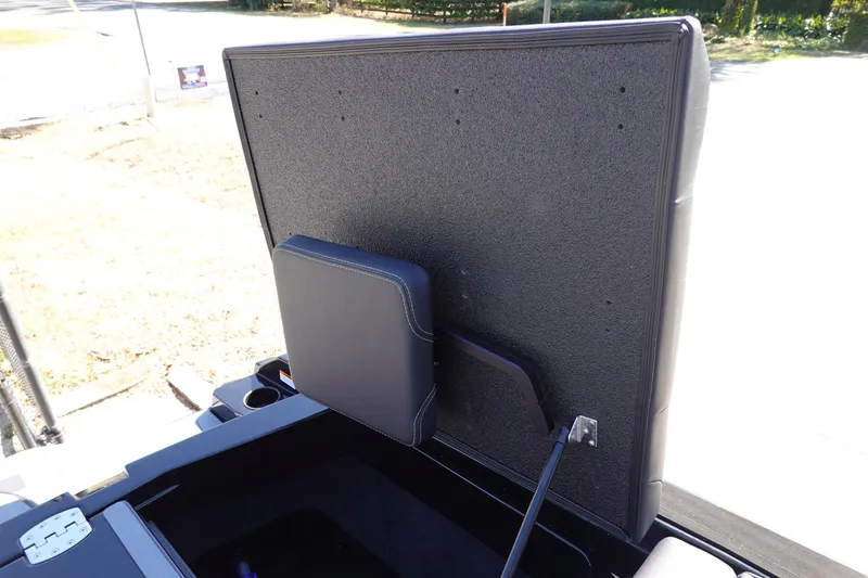 Slide: The Image of 2026 Axis A245 boat seat storage compartment with hydraulic support. - 40