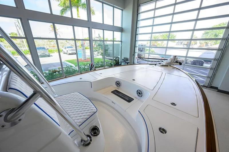 Slide: The Image of 2026 Valhalla Boatworks V-28 Bay interior, showcasing sleek design and modern features. - 20
