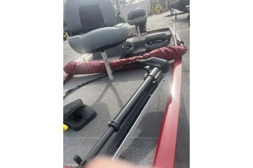 Slide: The Image of 2020 Tracker Pro 170 boat interior with seating and equipment. - 4