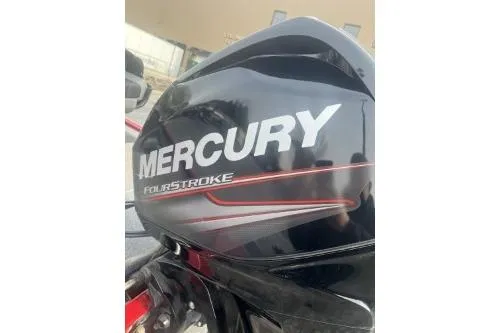 Slide: The Image of 2020 Tracker Pro 170 with Mercury FourStroke engine, close-up view. - 5