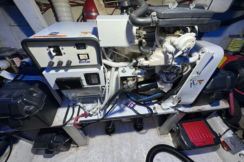 Slide: The Image of Kohler generator in a 1994 Harbor Master 46 yacht. - 26
