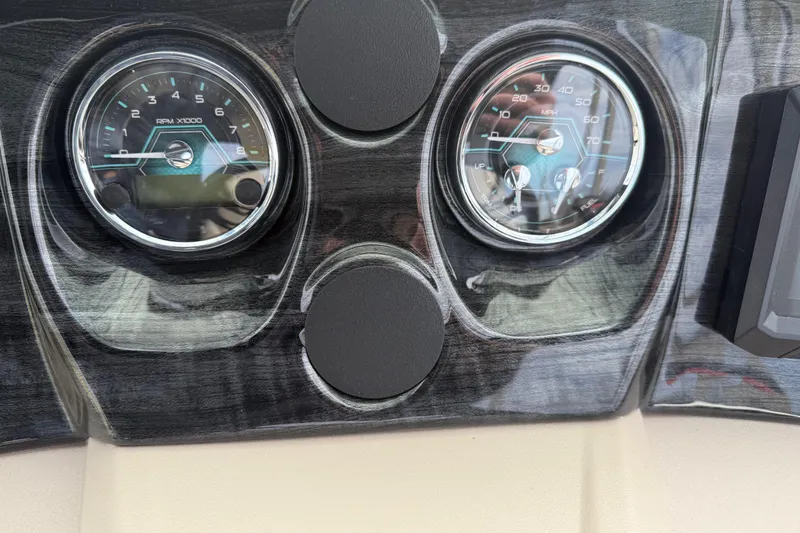 Slide: The Image of Dashboard of 2026 Avalon LSZ Quad Lounger Shift with RPM and speed gauges. - 21