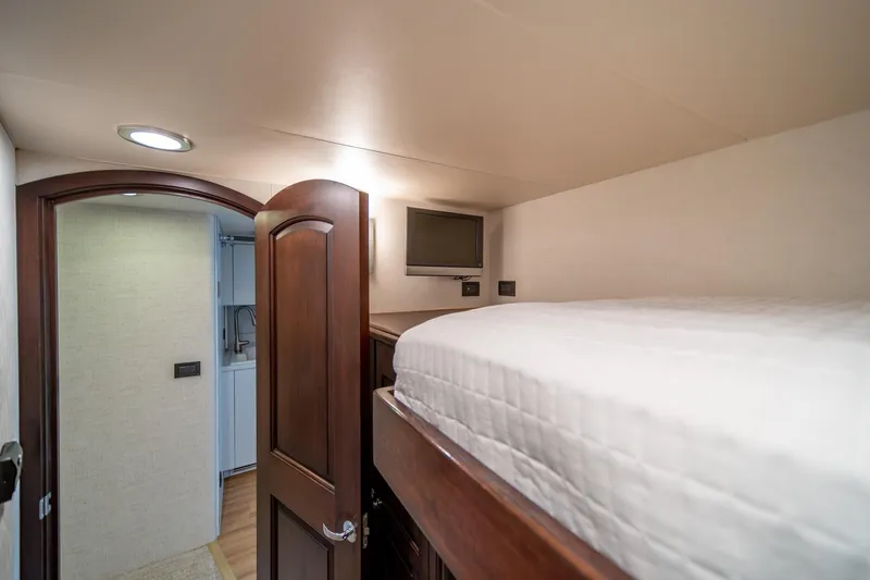 Slide: The Image of Luxurious cabin interior of 2004 Northern Marine 80' Tri-Deck Expedition yacht. - 50