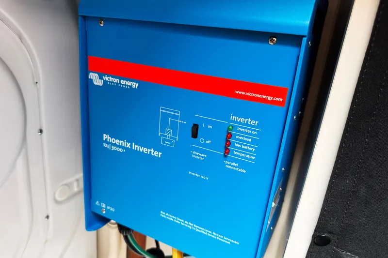 Slide: The Image of Blue Victron Energy Phoenix Inverter in 2014 Tiara Yachts 5800 Sovran. - 66