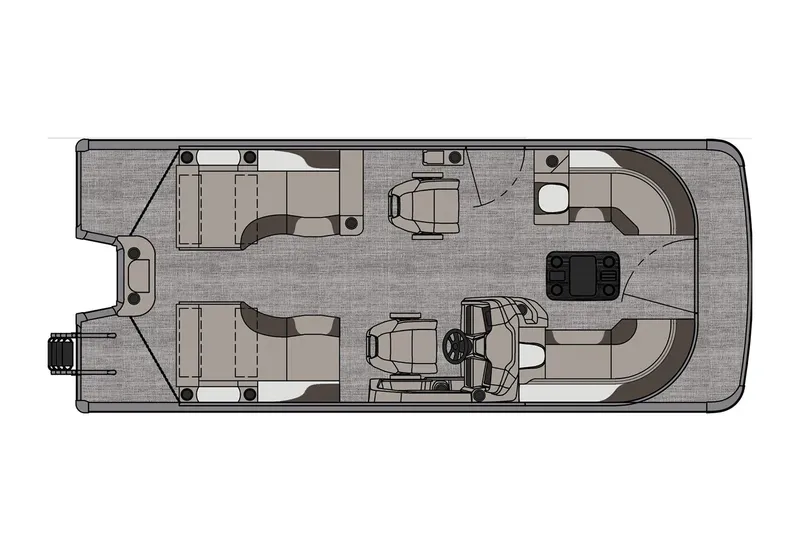 Slide: The Image of Manufacturer Provided Image: Top view of 2025 Avalon LSZ Quad Lounger Shift boat layout. - 39