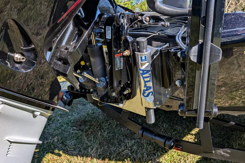 Slide: The Image of Close-up of Falcon F20 PREDATOR 2026 engine components with Atlas hydraulic system. - 12