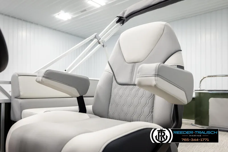 Slide: The Image of Luxurious seating in 2026 Avalon VEN85 CCF boat, featuring modern design and comfort. - 40