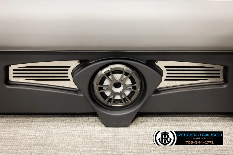 Slide: The Image of Speaker system in 2026 Avalon VEN85 CCF boat, featuring sleek design and modern aesthetics. - 43