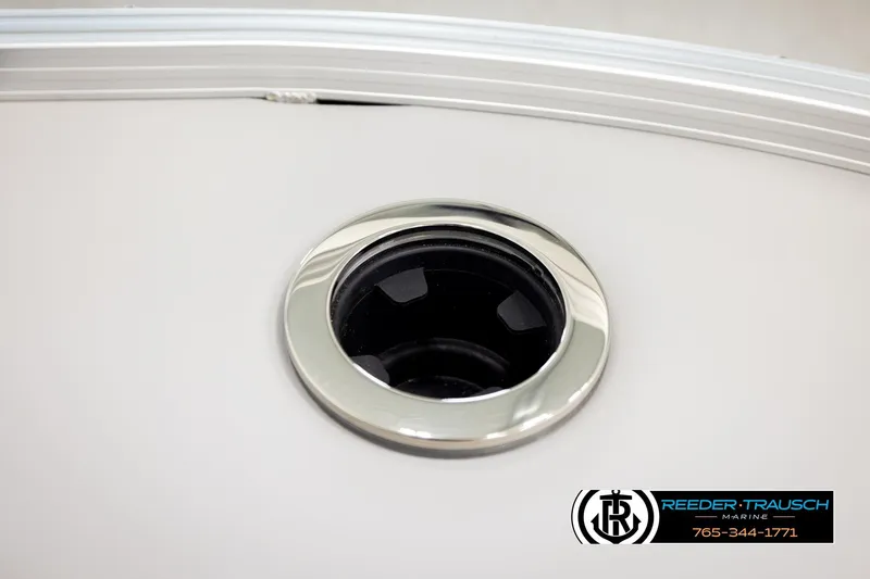 Slide: The Image of Close-up of Avalon VEN85 CCF 2026 boat cup holder with chrome finish. - 45