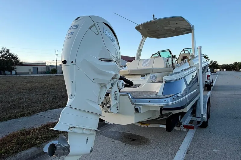 Slide: The Image of 2020 Chris-Craft Launch 28 boat bathroom with toilet and sink. - 32