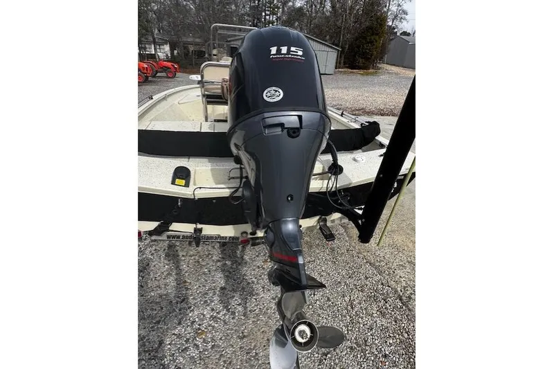 Slide: The Image of 2017 Xpress H20B Bay boat with 115 horsepower outboard motor. - 3