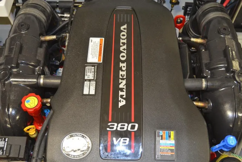 Slide: The Image of Volvo Penta 380 V8 engine in 2015 Cobalt R5 boat. - 25