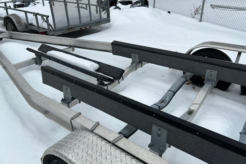 Slide: The Image of Boat trailer in snow, designed for 2020 Boston Whaler 250 Outrage. - 66