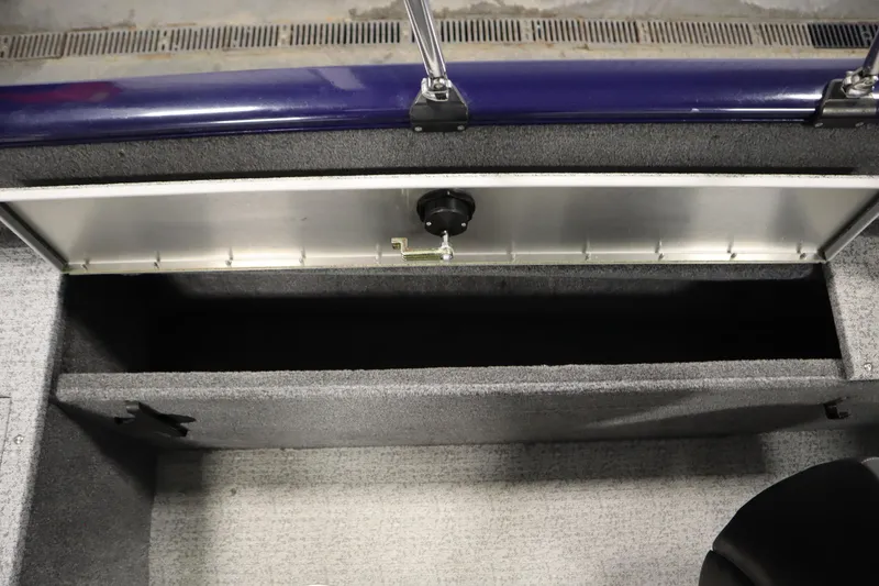 Slide: The Image of 2023 Tracker Pro Guide V-175 WT boat storage compartment, open and empty. - 43