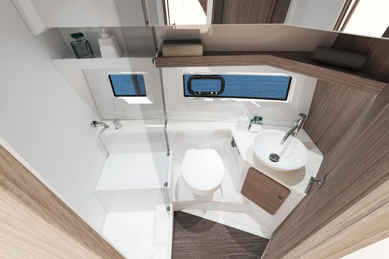 Slide: The Image of Modern bathroom interior of 2026 Jeanneau NC 1095 Coupe Series 2 yacht. - 6