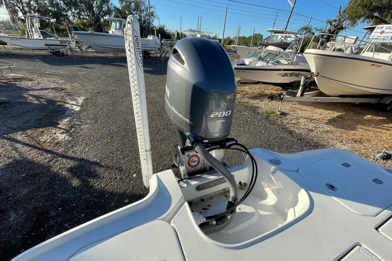 Slide: The Image of 2019 Sea Hunt BX 22 BR boat with Yamaha 200 engine in a boatyard. - 3
