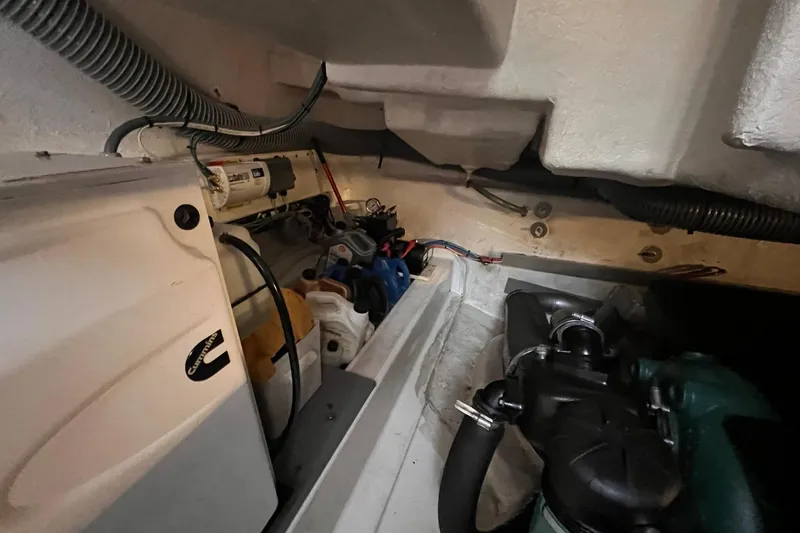 Slide: The Image of Jet ski on Beneteau Monte Carlo 47 yacht's deck, 2010 model, on water. - 26