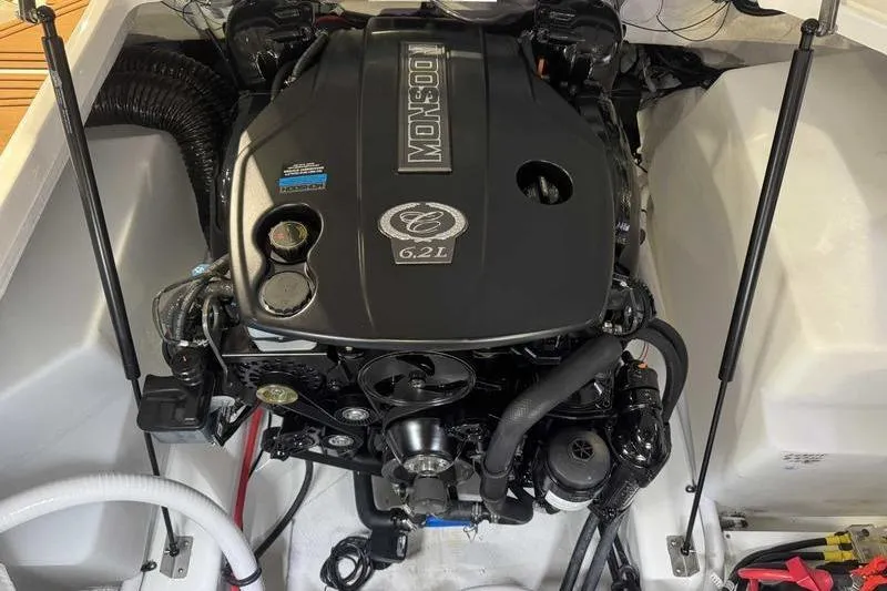 Slide: The Image of 2026 Cobalt R6 Surf boat engine, 6.2L Monsoon, detailed view. - 5