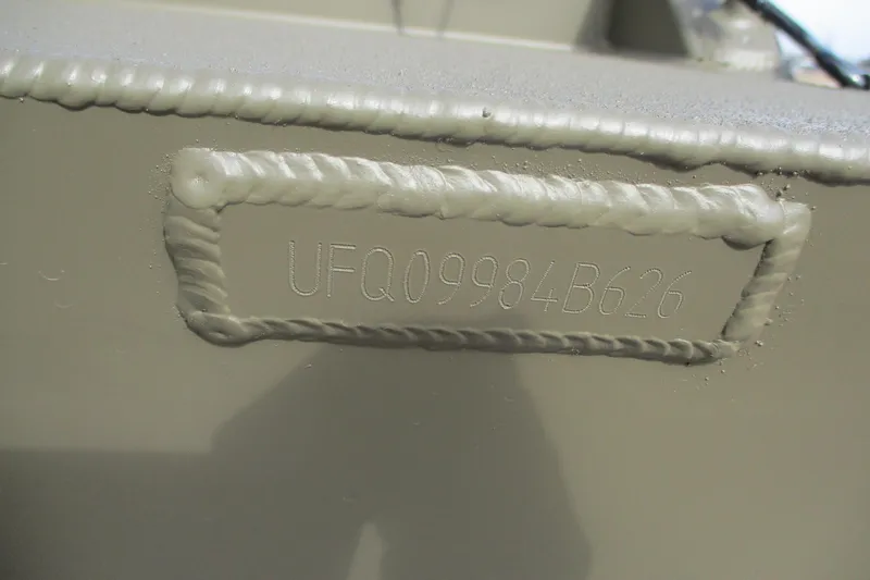 Slide: The Image of 2026 Gator Tail 1748 GATOR hull identification number UFQ09984B626. - 8