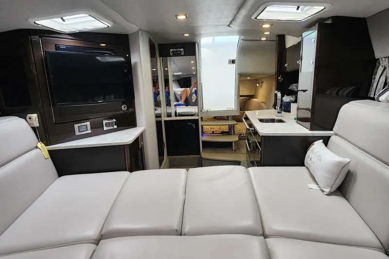 Slide: The Image of Luxurious interior of a 2017 Formula 370 Super Sport yacht with modern amenities. - 49