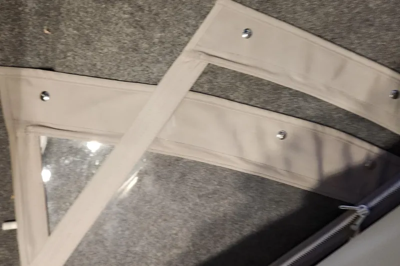 Slide: The Image of 2017 Formula 370 Super Sport boat canvas with clear vinyl and snap fasteners. - 78