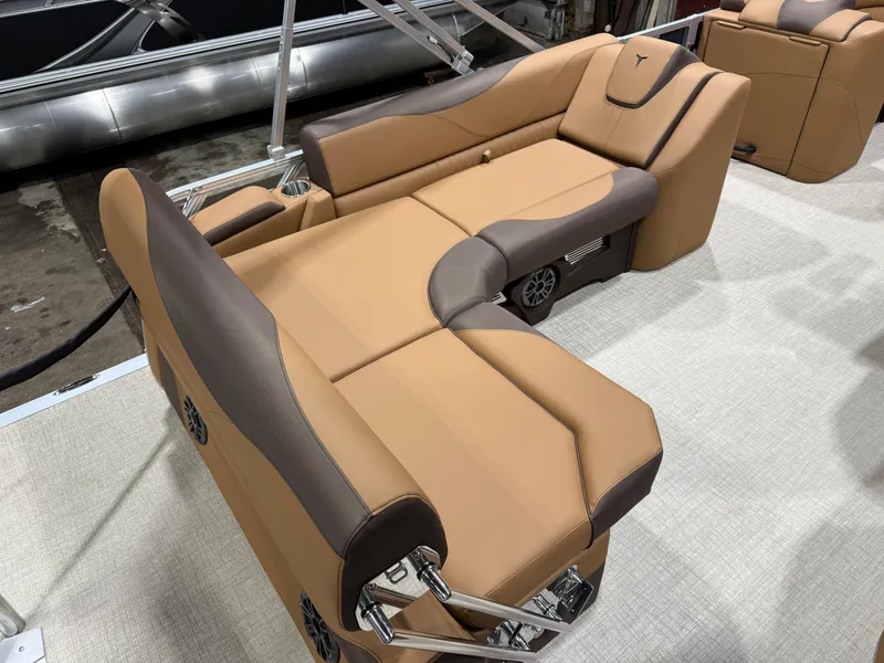 Slide: The Image of Tahoe LTZ CRB 2185 Cruise Rear Bench Pontoon $33995 2026 - 17