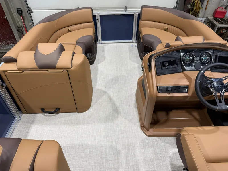 Slide: The Image of Tahoe LTZ CRB 2185 Cruise Rear Bench Pontoon $33995 2026 - 26